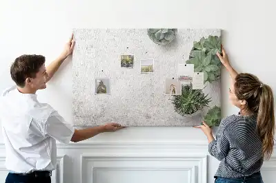 Printed Cork Board with Decorative Plants Design