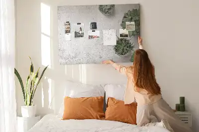 Printed Cork Board with Decorative Plants Design