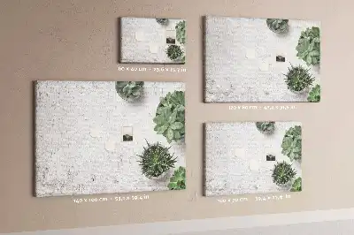 Printed Cork Board with Decorative Plants Design