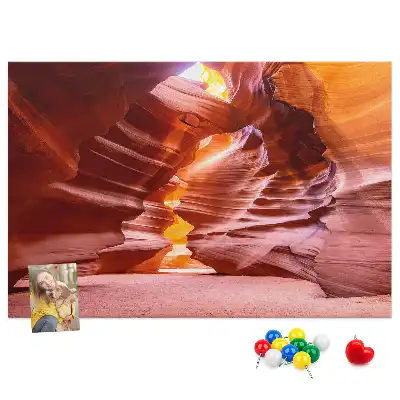 Antelope Canyon Printed Cork Memo Board