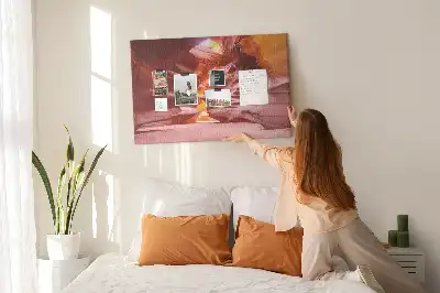 Printed Cork Memo Board Antelope Canyon