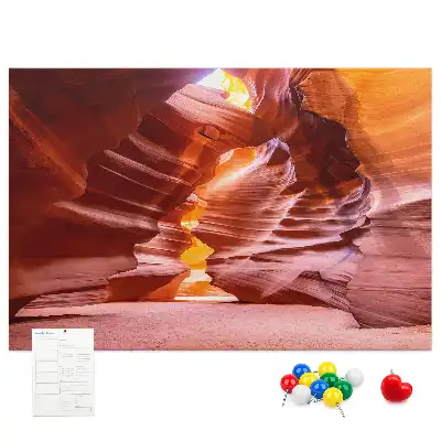 Antelope Canyon Printed Cork Memo Board
