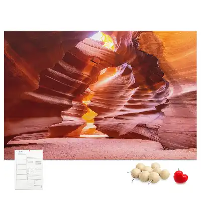 Antelope Canyon Printed Cork Memo Board