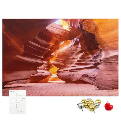 Printed Cork Memo Board Antelope Canyon
