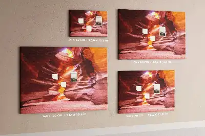 Antelope Canyon Printed Cork Memo Board