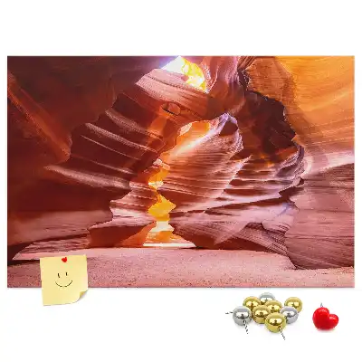Printed Cork Memo Board Antelope Canyon