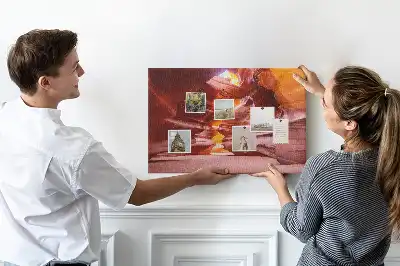 Printed Cork Memo Board Antelope Canyon