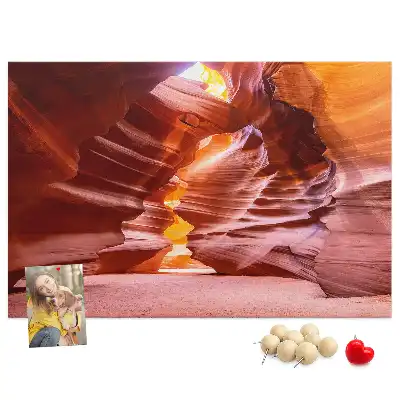 Antelope Canyon Printed Cork Memo Board