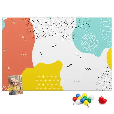 Cork memo board POP abstraction