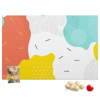 Cork memo board POP abstraction