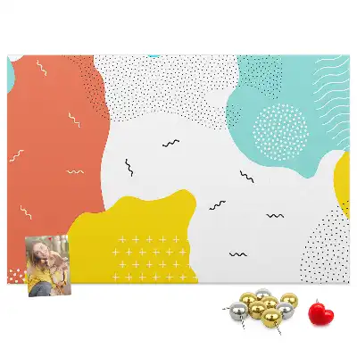 Cork memo board POP abstraction