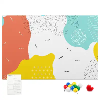Cork memo board POP abstraction