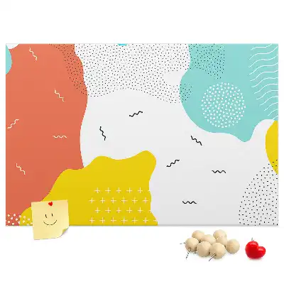 Cork memo board POP abstraction