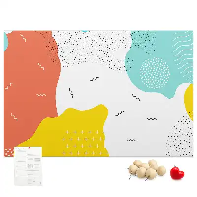 Cork memo board POP abstraction