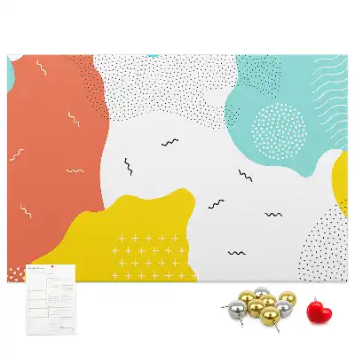 Cork memo board POP abstraction