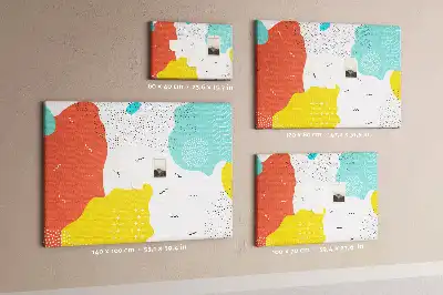 Cork memo board POP abstraction
