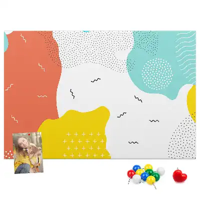Cork memo board POP abstraction