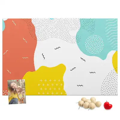 Cork memo board POP abstraction