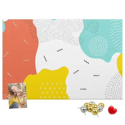 Cork memo board POP abstraction