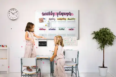 Printed Cork Board Handwritten planner