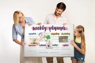 Printed Cork Board Handwritten planner