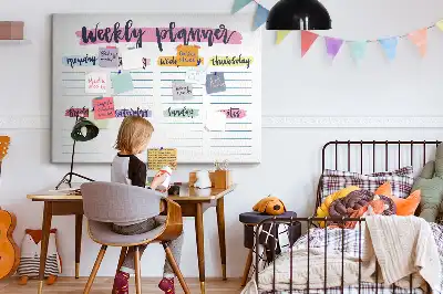 Printed Cork Board Handwritten planner