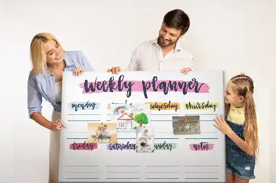 Printed Cork Board Handwritten planner