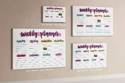 Printed Cork Board Handwritten planner