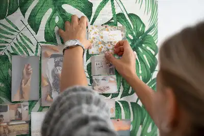 Monstera leaf shaped cork memo board