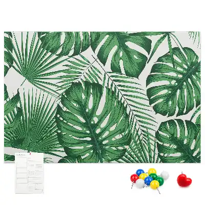 Monstera leaf shaped cork memo board