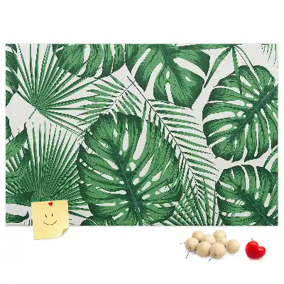 Monstera leaf shaped cork memo board