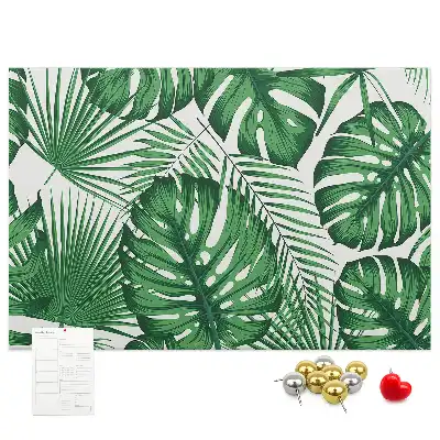 Monstera leaf shaped cork memo board