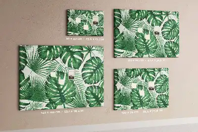 Monstera leaf shaped cork memo board