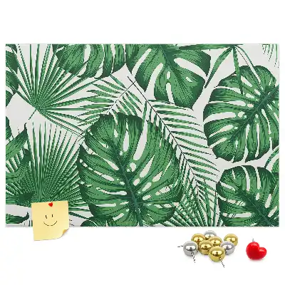 Monstera leaf shaped cork memo board