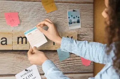 Printed Family Lettering Cork Board