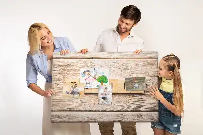 Printed Family Lettering Cork Board
