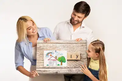 Printed Family Lettering Cork Board