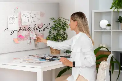 Be Yourself Printed Cork Memo Board