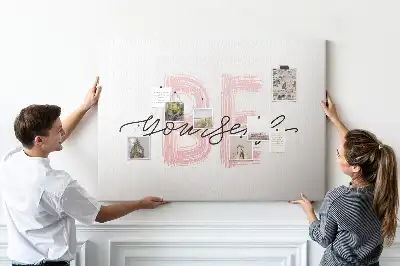 Be Yourself Printed Cork Memo Board