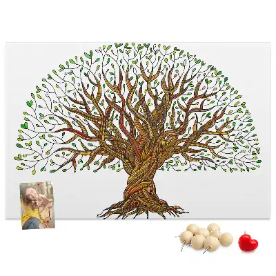 Tree roots cork memo board