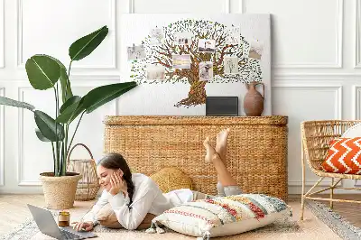 Tree roots cork memo board