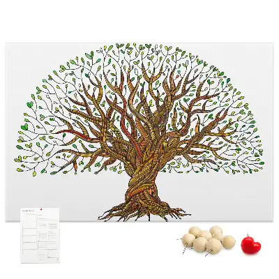 Tree roots cork memo board