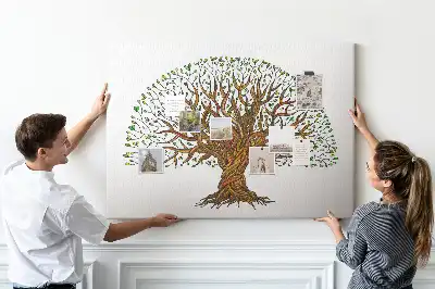 Cork memo board Tree roots