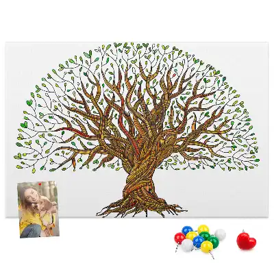 Cork memo board Tree roots