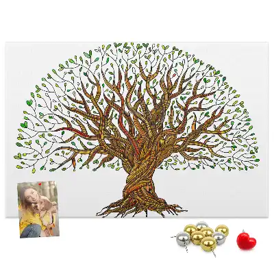 Cork memo board Tree roots