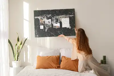 World Map Cork Memo Board