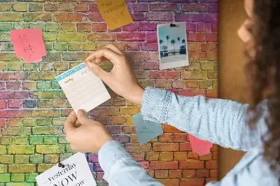 Printed Cork Board Painted wall