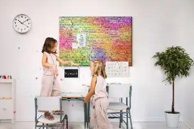 Printed Cork Board Painted wall
