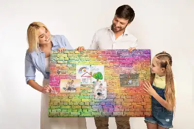 Printed Cork Board Painted wall
