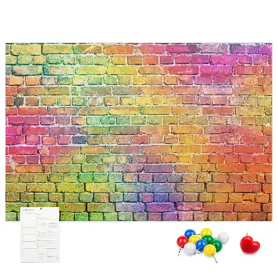Printed Cork Board Painted wall